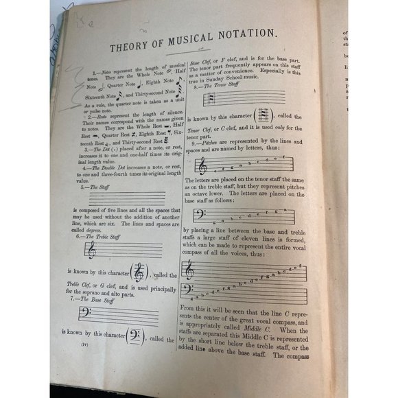 1891 ANTIQUE MUSIC BOOK "THE WONDER" BY W.T. GIFFE - Picture 9 of 9